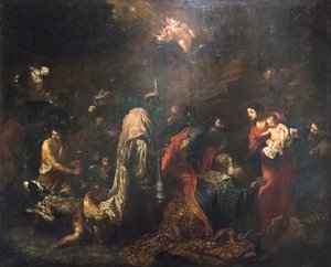 A Adoração dos Magos (óleo sobre tela) 作： Vincent Malo