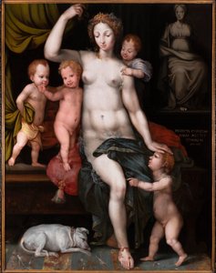 完璧な愛の寓意、1540 年頃。 作： Vincent Sellaer