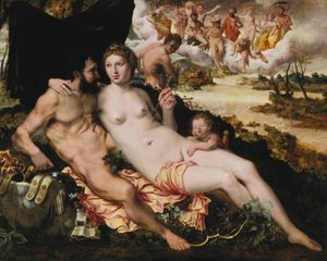 火星と金星、16 世紀半ば.. 作： Vincent Sellaer