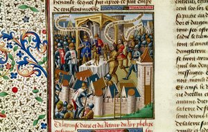 アクレの捕獲」 1191年頃 15世紀 作： Vincent of Beauvais