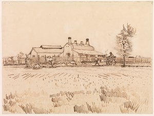 タイル工場、1888 作： Vincent van Gogh