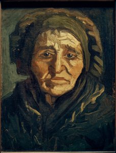 農民の女性：フードが暗い老婆 作： Vincent van Gogh