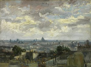 パリの眺め1886 作： Vincent van Gogh