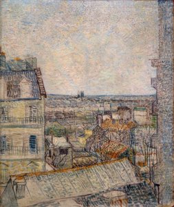 ルピック通りのアパートの窓からの眺め 作： Vincent van Gogh