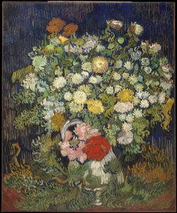 花瓶に花の花束 作： Vincent van Gogh