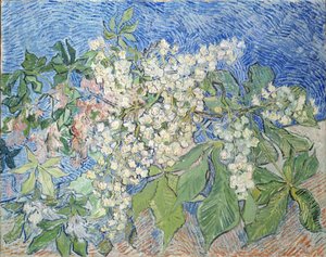 1890年に咲く栗の木の枝。 作： Vincent van Gogh