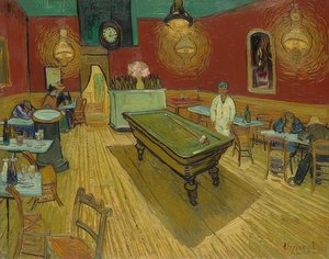 DasNachtcafé（ナイトカフェ）。 1888 作： Vincent van Gogh