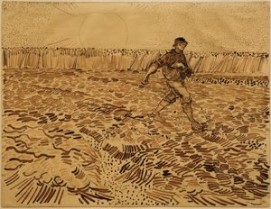 種まき 作： Vincent van Gogh