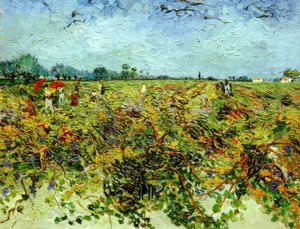 緑のブドウ畑 作： Vincent van Gogh