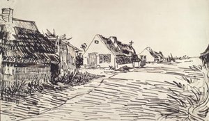 村の通り 作： Vincent van Gogh