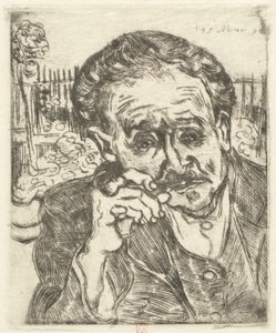 ガシェット博士 パイプを持つ男 1890年 作： Vincent van Gogh