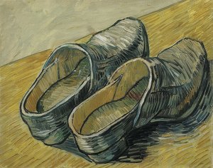 革の下駄。 1889 作： Vincent van Gogh