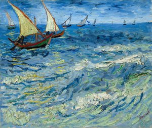 Saintes-Mariesの漁船 / Saintes-Mariesの海景 作： Vincent van Gogh