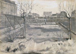 ハーグのシェンクヴェークの花の苗床 作： Vincent van Gogh