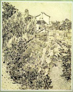 花の庭、1888 作： Vincent van Gogh