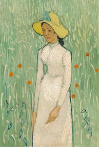 白衣の少女 作： Vincent van Gogh