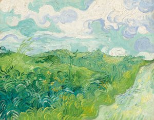 緑の麦畑、オーバー 作： Vincent van Gogh