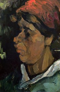 1884年のオランダの農民の頭 作： Vincent van Gogh