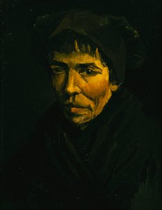 農民の頭;ピート・ド・ペイサンヌ、1885 作： Vincent van Gogh