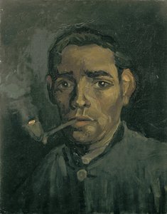 男の頭、1884年から1885年 作： Vincent van Gogh