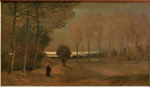 夕方の秋の風景 作： Vincent van Gogh