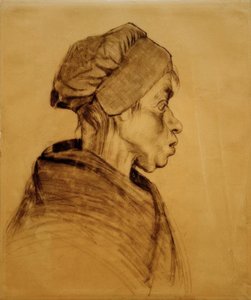 女性の頭 作： Vincent van Gogh