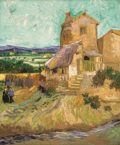 ラクローの家（Die alteMühle）。 1888 作： Vincent van Gogh