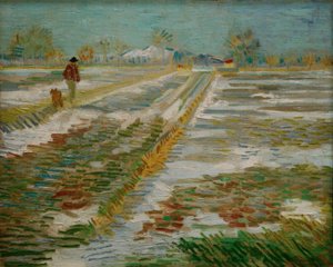 雪のある風景 作： Vincent van Gogh