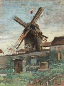 ルムーランルブルートフィン。 1886 作： Vincent van Gogh