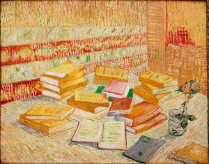 Les livres jaunes ou romances Parisiens ヴィンセント・ヴァン・ゴッホ（1853-1890）の絵画 1887年 おぼろげに 73x93 cm バーデン・バーデン、個人蔵 作： Vincent van Gogh