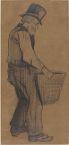 バケツを運ぶ老人、1882年。 作： Vincent van Gogh