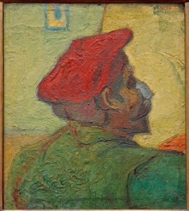 ポールゴーギャン（赤い帽子の男） 作： Vincent van Gogh