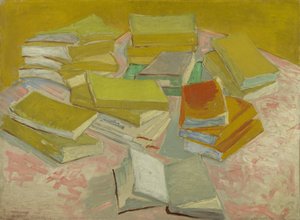 フランスの小説の山