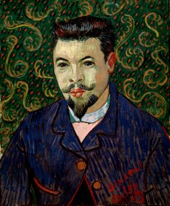 フェリックスレイ博士の肖像、1889年。 作： Vincent van Gogh