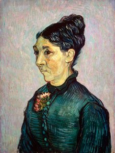 マダムジャンヌラフィーエトラバックの肖像、1889年。 作： Vincent van Gogh