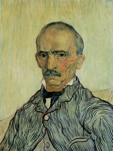 セントポール病院の警視トラバックの肖像 作： Vincent van Gogh