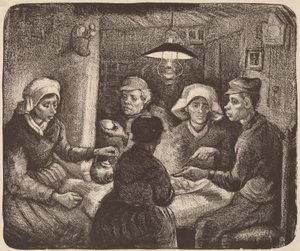 ポテトイーターズ、1885年 作： Vincent van Gogh