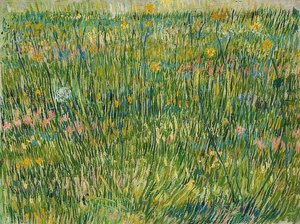 芝生。 1887 作： Vincent van Gogh