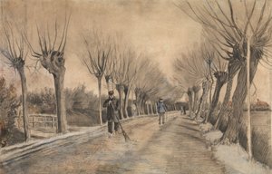 1881年、エッテンの道路。 作： Vincent van Gogh