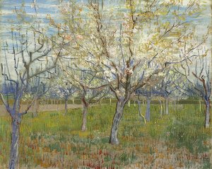 ピンクの果樹園。 1888 作： Vincent van Gogh