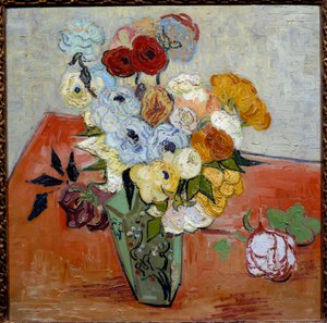 バラとアネモネ 作： Vincent van Gogh