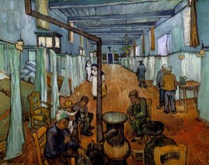 アルルの病院の寮 作： Vincent van Gogh