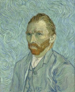 自画像、1889 作： Vincent van Gogh