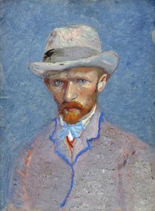 自画像 パル・ゴッホ、フィンセント、ファン（1853-1890）。厚紙に油彩、サイズ：19x14,1