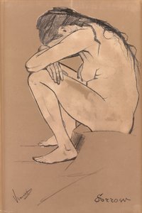 悲しみ、1882 作： Vincent van Gogh