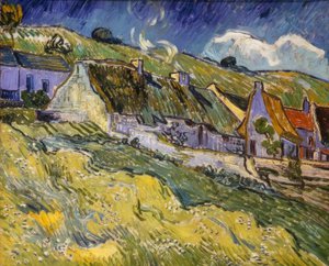 わらぶき屋根の家 作： Vincent van Gogh