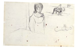 女性と農民の風景研究 作： ヴィンセント・ヴァン・ゴッホ