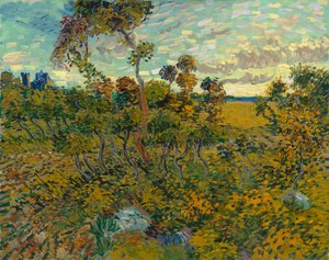 モンマジュールの夕暮れ 作： Vincent van Gogh