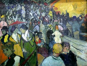「アルルのアリーナ」、1888年。 作： Vincent van Gogh
