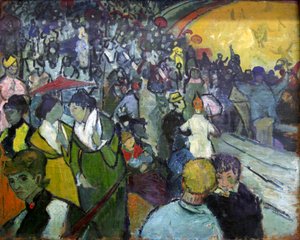 「アルルのアリーナ」、1888年。 作： Vincent van Gogh